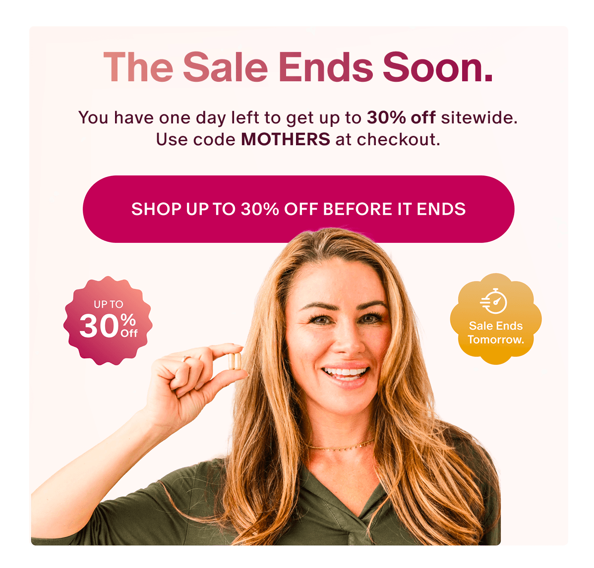 The sale ends soon