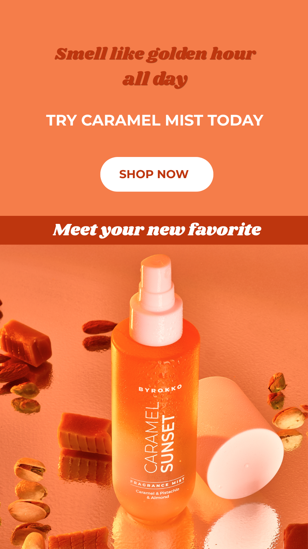 Caramel mist - smell like golden hour all day