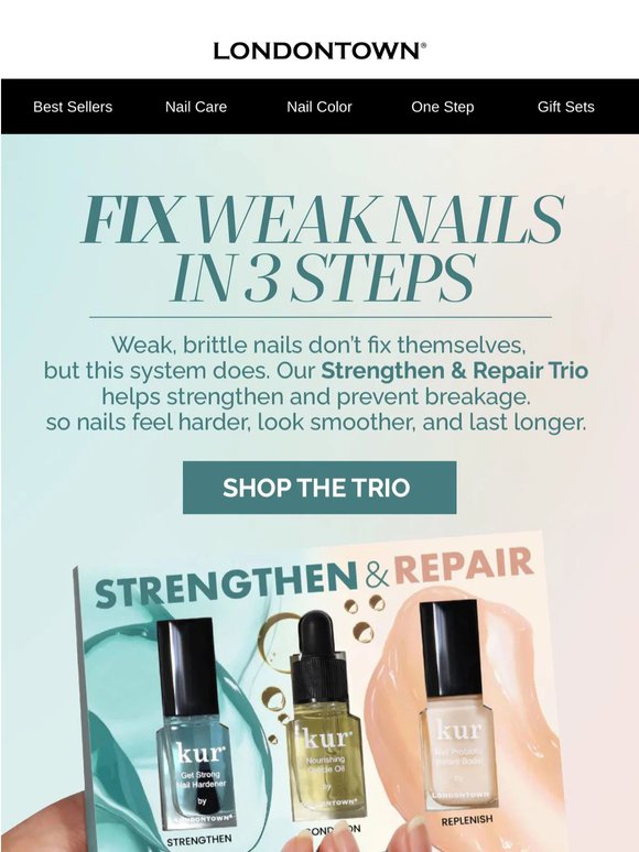 Fix weak nails in 3 simple steps 💪