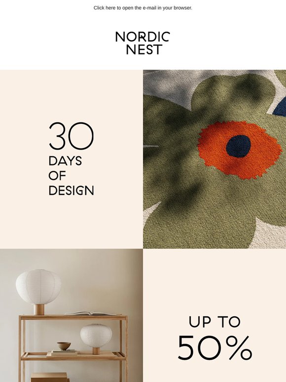 Up to 40% off Marimekko | 30 Days of Design