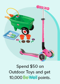 Spend $50 on Outdoor Toys get 10,000 points