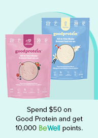 Spend $50 on Good Protein and get 10,000 points