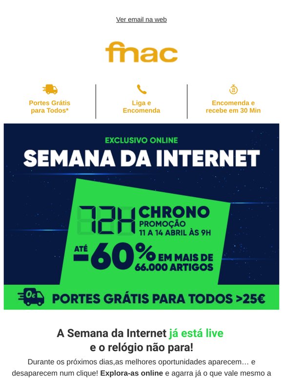 Até -60%: a Semana da Internet já está live ⏱️