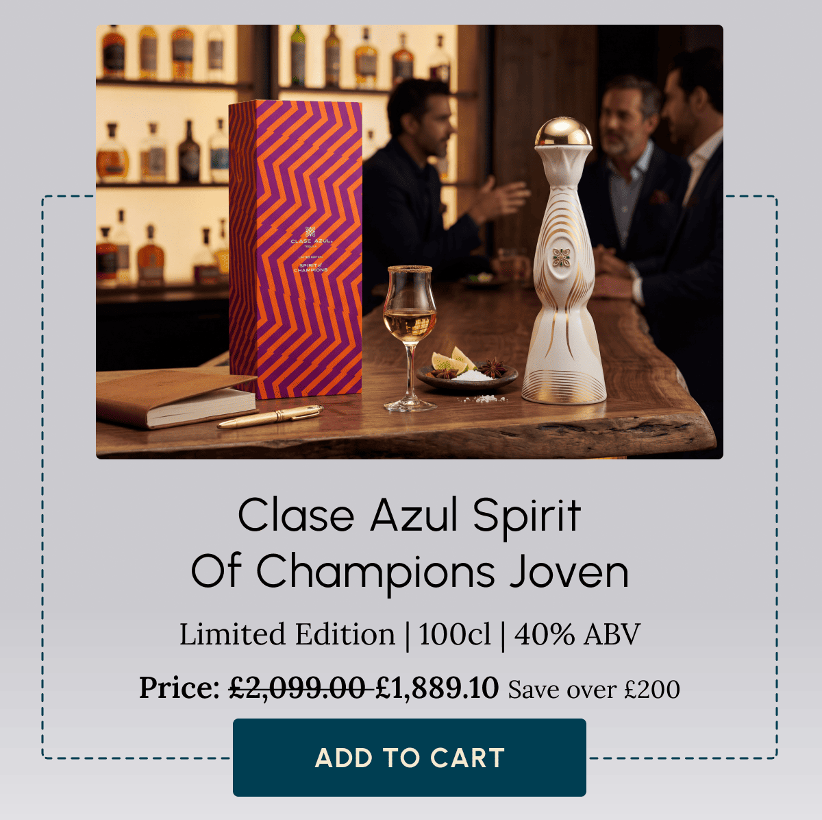 Clase Azul Spirit of Champions Joven Limited Edition | 100cl | 40% ABV Price: £2,099.00 £1,889.10 Save over £200 Add to Cart