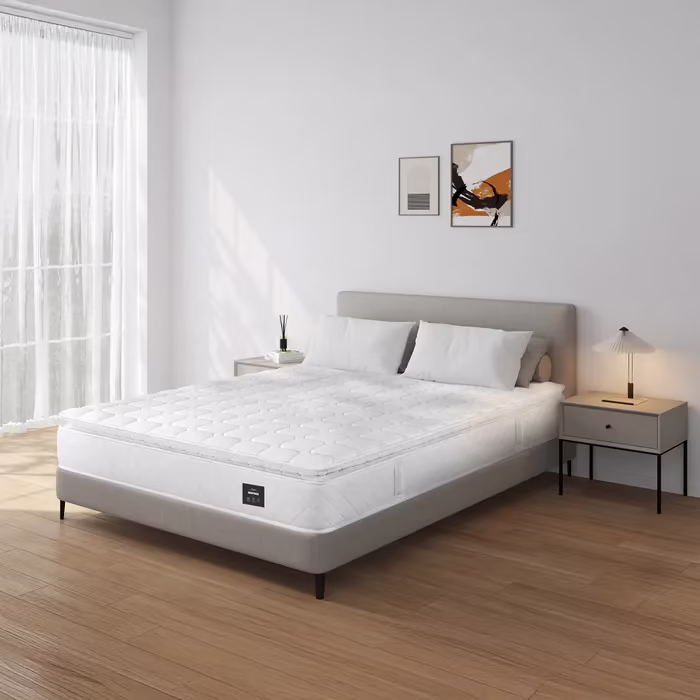 Canapé d'angle méridienne réversible JO tissu velours côtelé beige