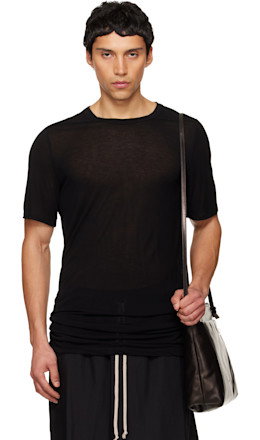 Black Temple Level Silk T-shirt
