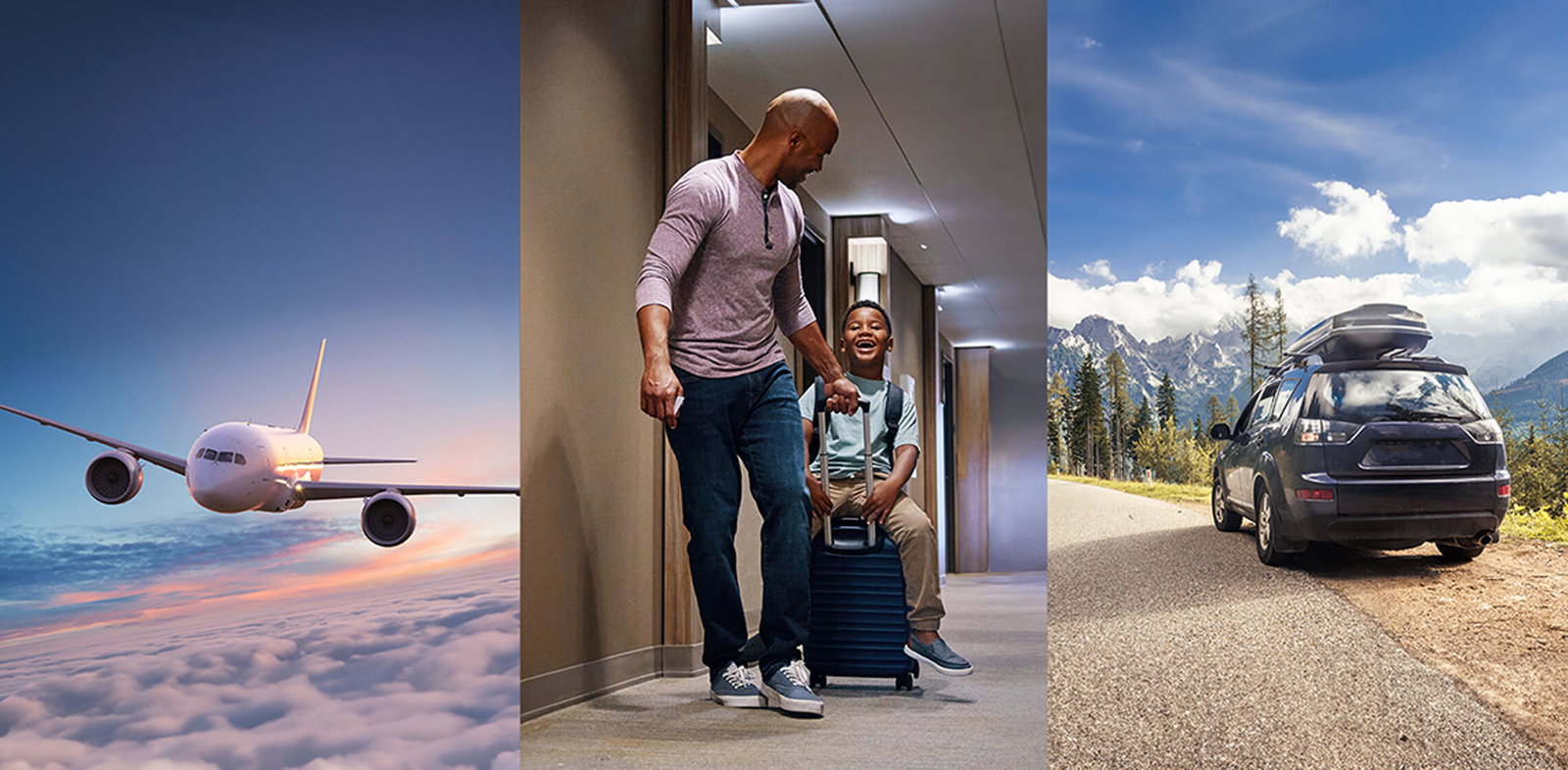 Airplane, Father and Son, Car
