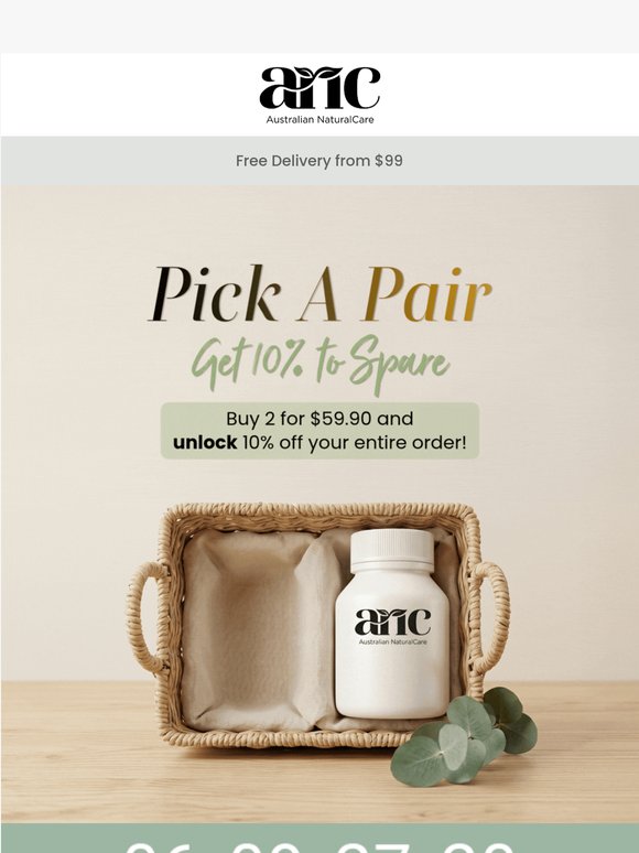 Unlock 10% off with this week's Pick a Pair