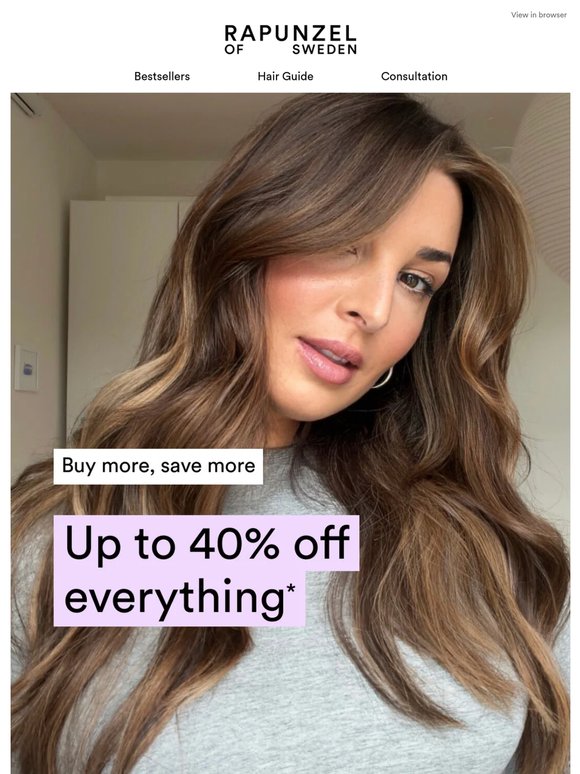 Last chance: Up to 40% off