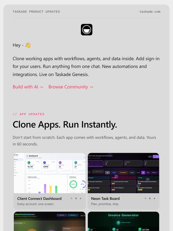 🤖 Clone Apps. Add Login. Run Agents. Automate Flows.