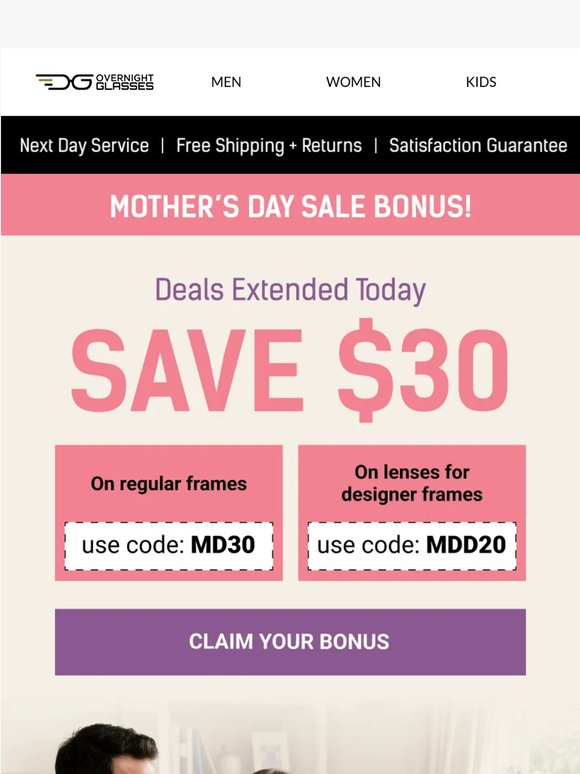 Mother’s Day Sale extended!