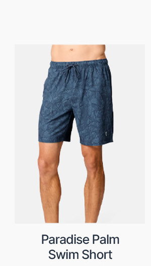 men's paradise palm swim short