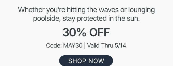 30% off - shop now