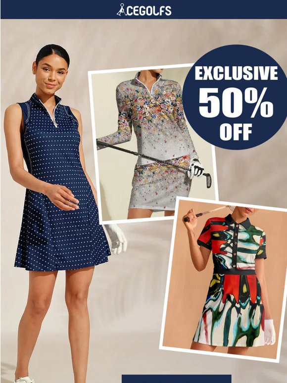 Today's Clearance! All Items 50% OFF.