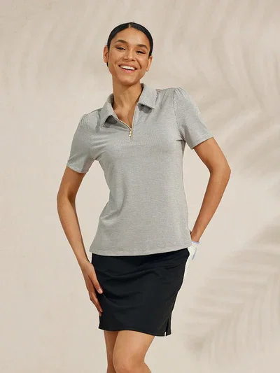 Crisp Couture Short Sleeve Golf Polo Shirt