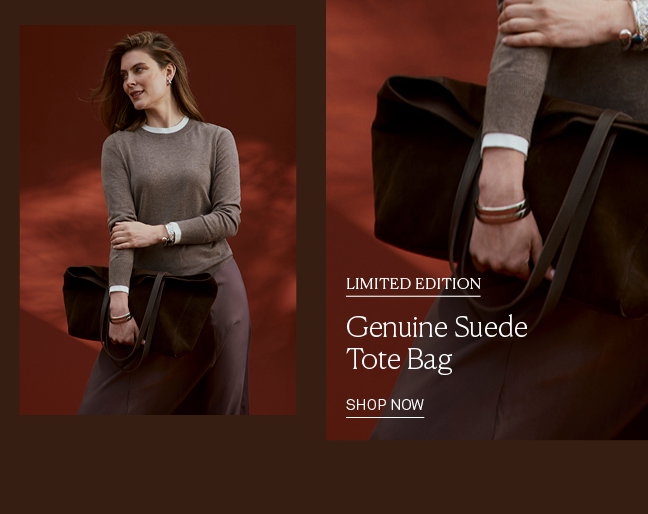 Genuine Suede Tote Bag