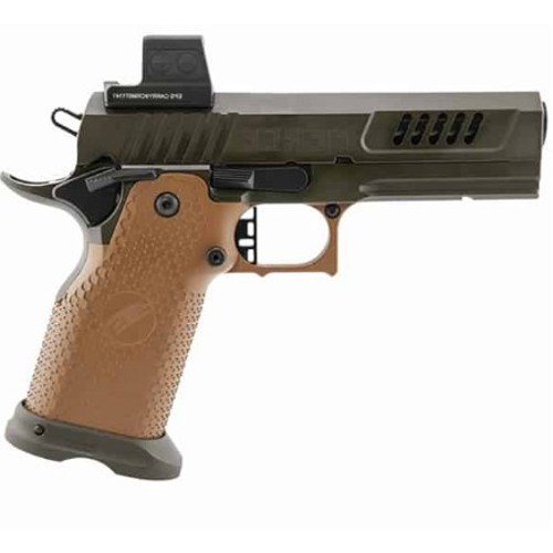 FIERCE FIREARMS Grizz Commander 9mm 4.25" 19rd - Green & Tan