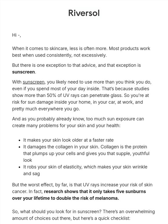 15% off the product I want you using daily