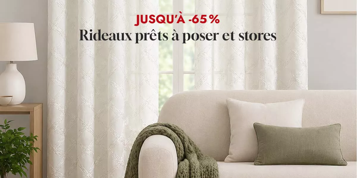 Rideaux prêts à poser et stores