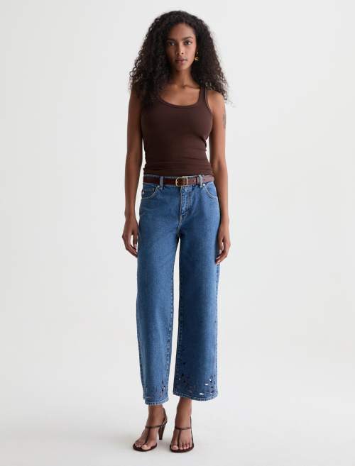 Saige Wide Leg Crop Jean