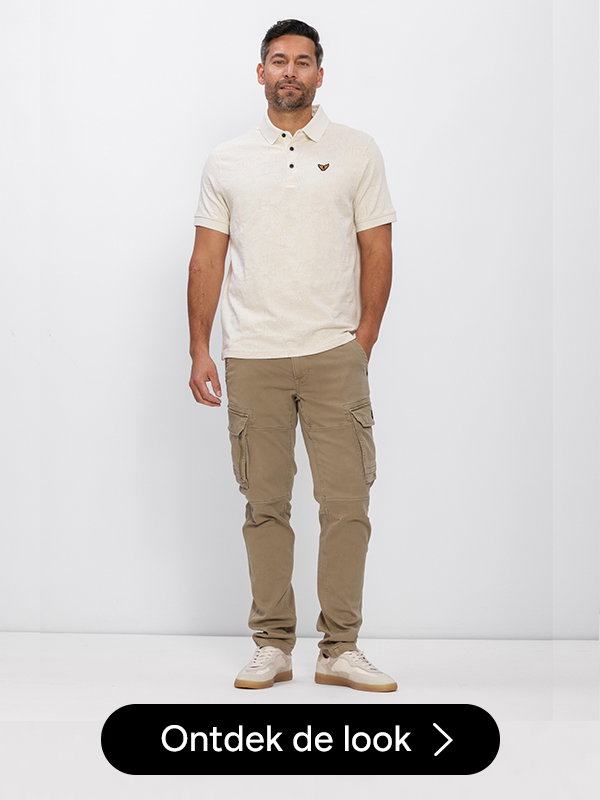 beige pme legend polo jacquard jersey