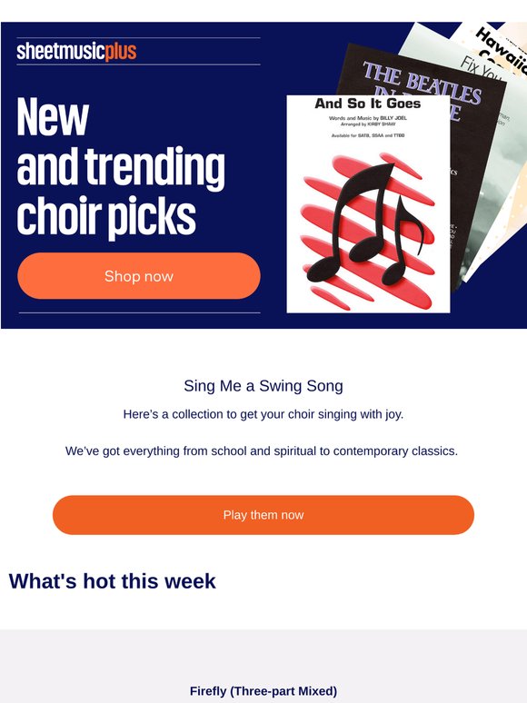 What choirs are loving this week 🎼