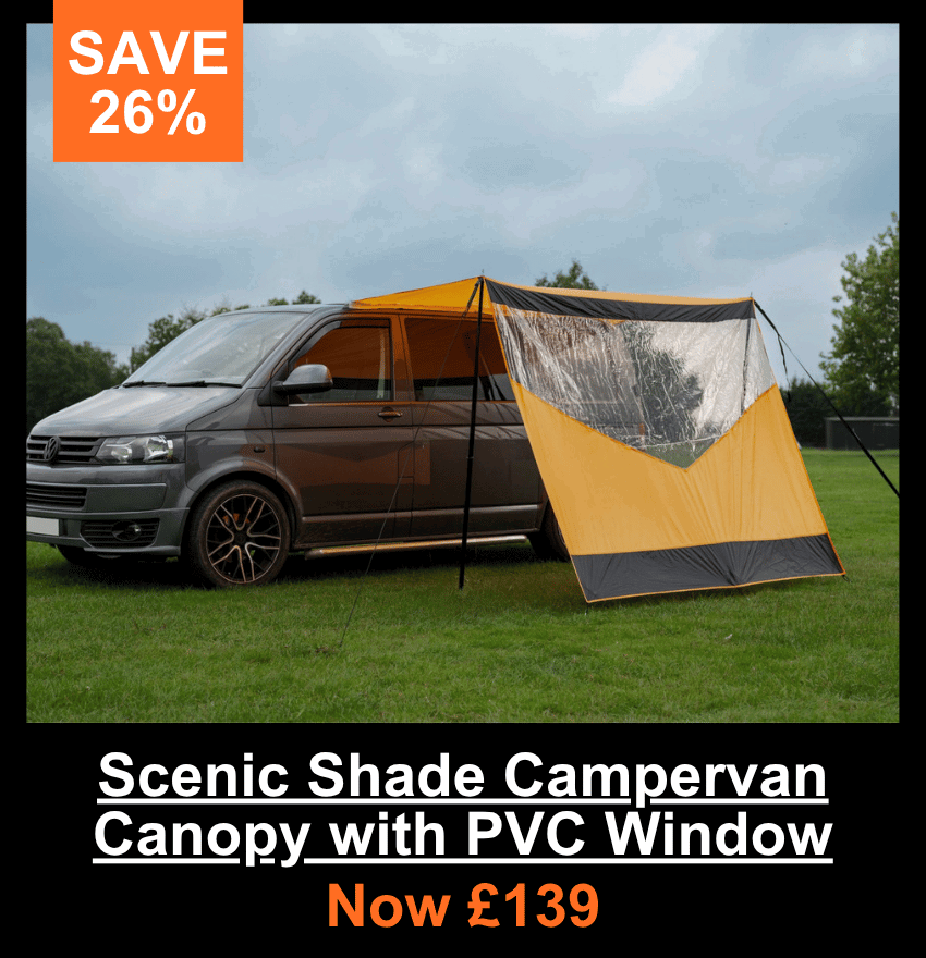 Scenic Shade Campervan Canopy with PVC Window