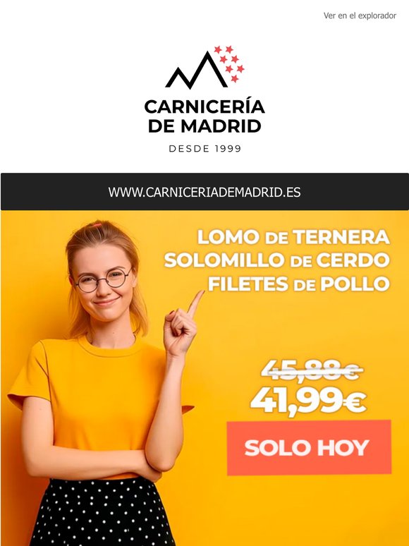 TERNERA, CERDO y POLLO con un AHORR0 de casi 4€