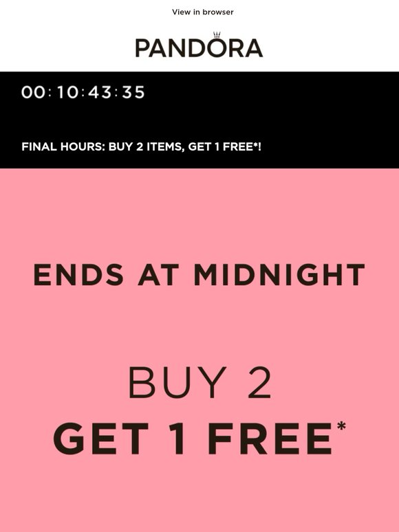 Your extra piece, on us ends TONIGHT!