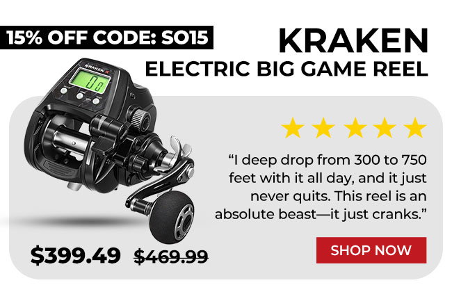 Kraken Electric Big Game Reel