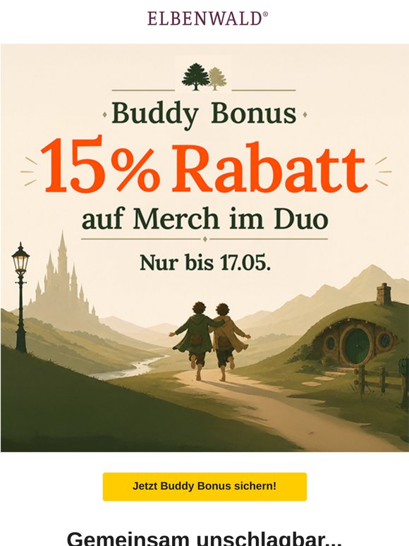 Buddy Bonus 🤝 15% auf dein Merch Duo