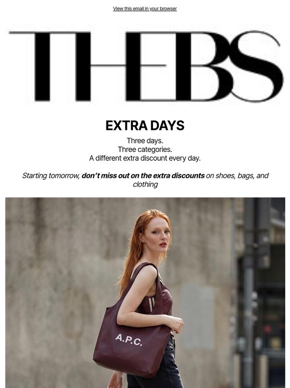 Starting tomorrow...EXTRA DAYS