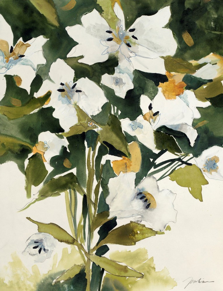 White Lilies by Liz Jardine