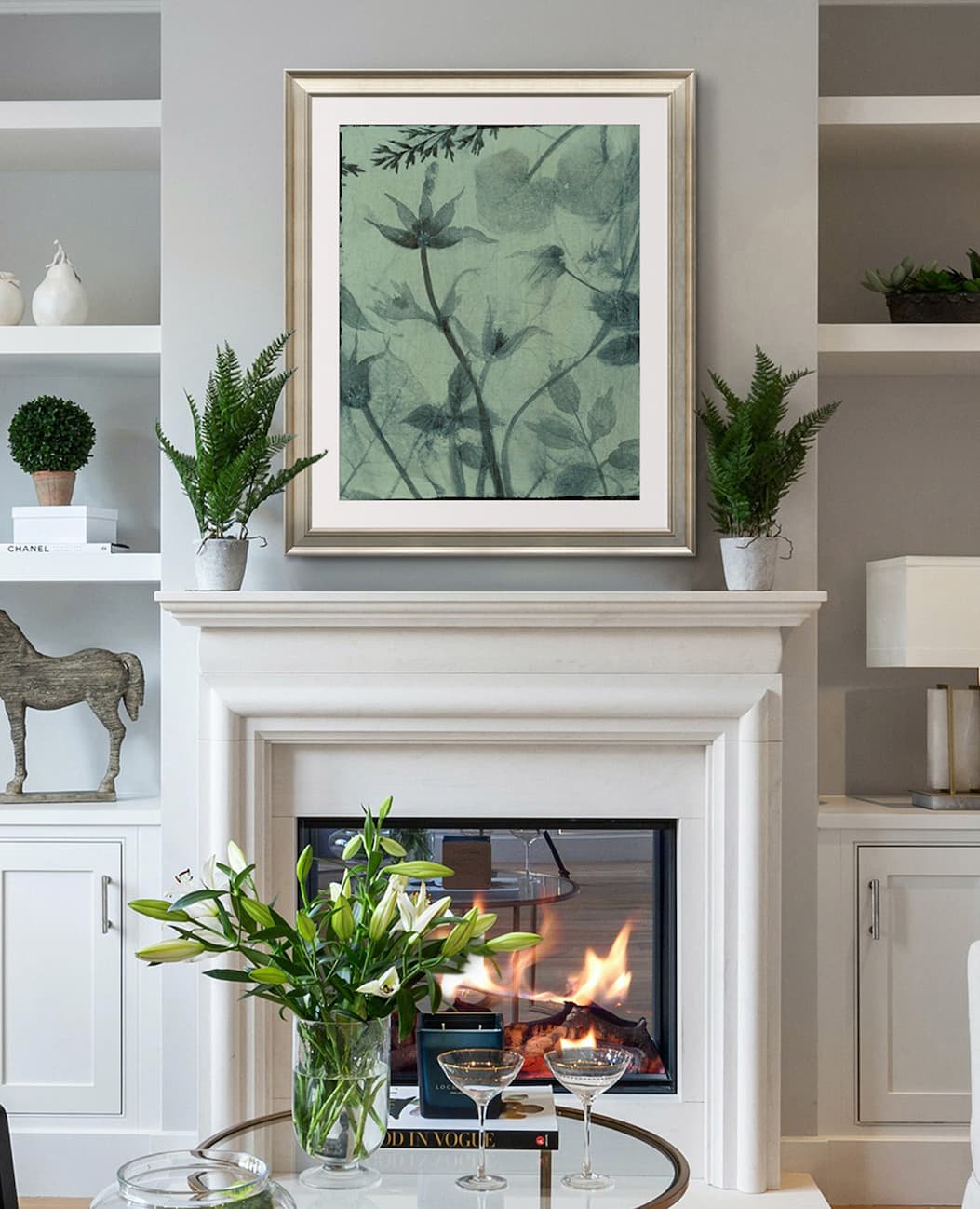 She incorporates incredible texture into her floral studies, perfect for any space