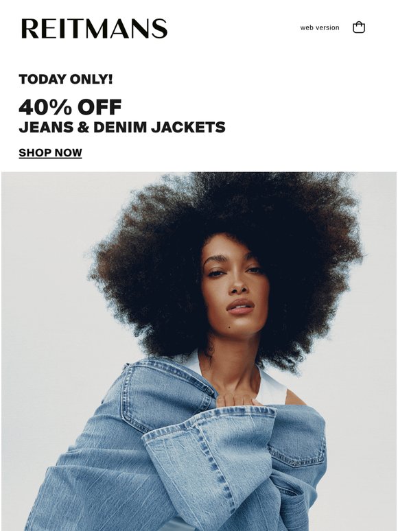 Denim Is 40% Off. Seriously.