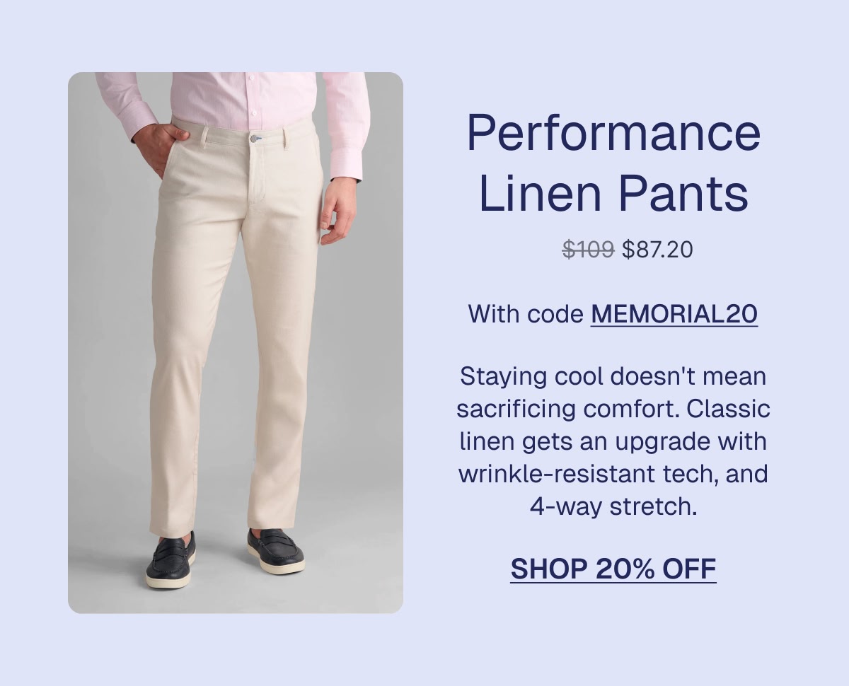 Performance Linen Pants
