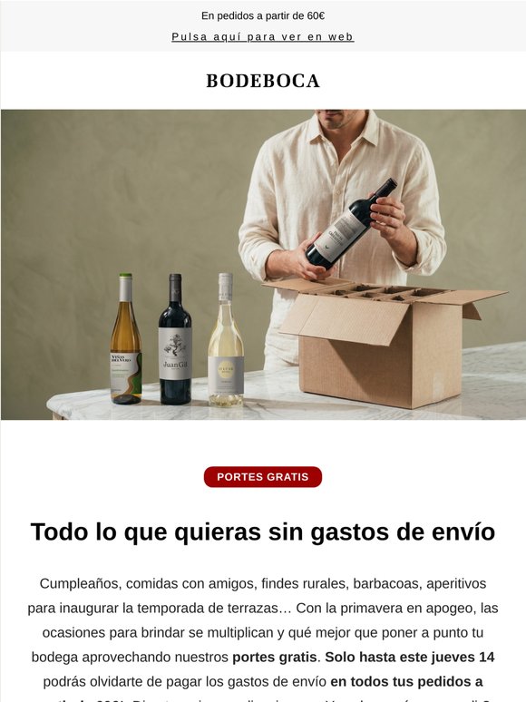 Vuelven para ti: PORTES GRATIS, solo hasta el jueves