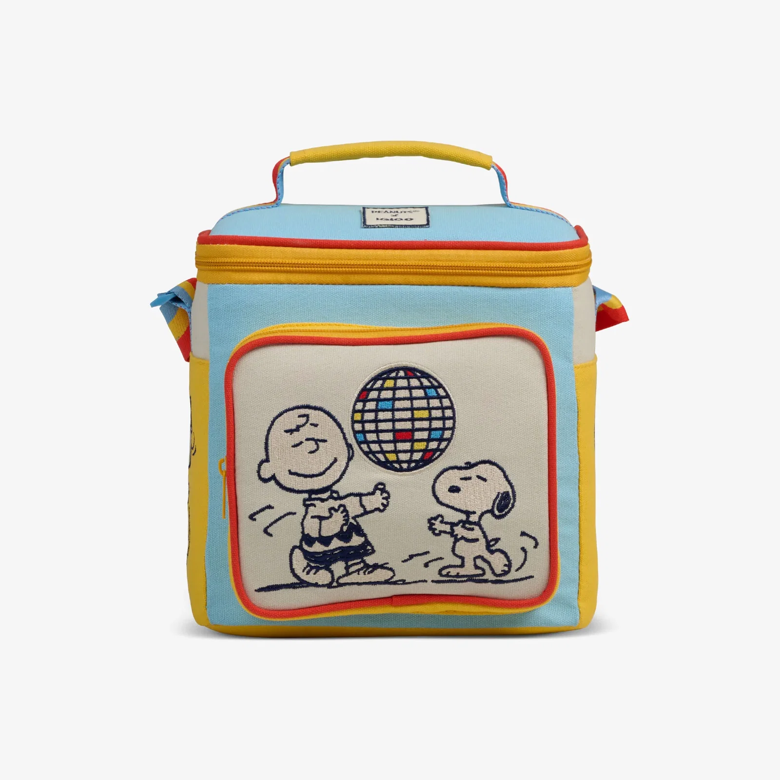Image of Snoopy Disco Party Square Lunch Cooler Bag
