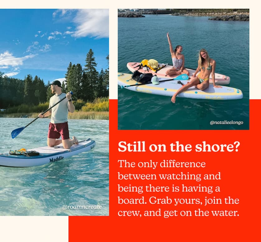 Still on the shore? The only difference between watching and being there is having a board. Grab yours, join the crew, and get on the water.
