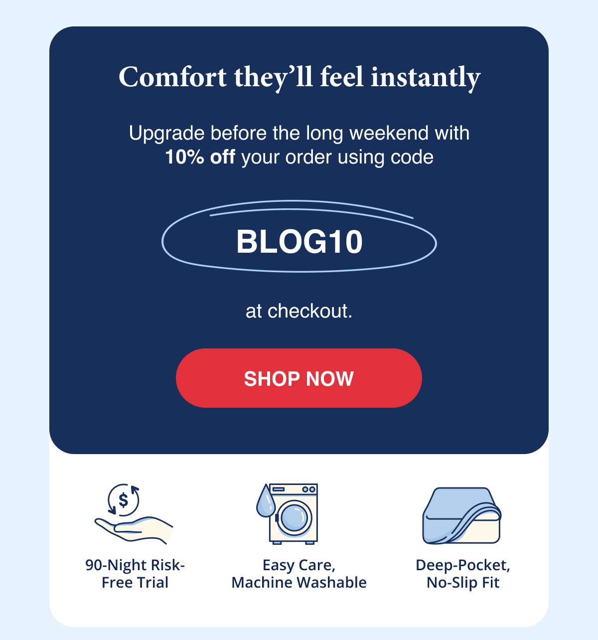 SHOP NOW with code BLOG10 for 10% off