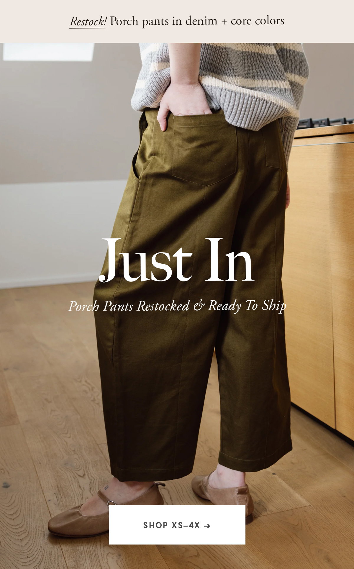 Just In  Porch Pants Restocked & Ready To Ship 