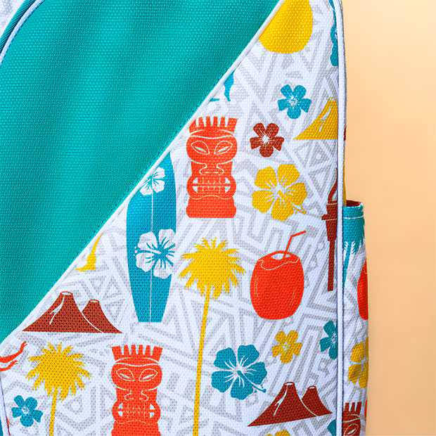 luau print on golf bag