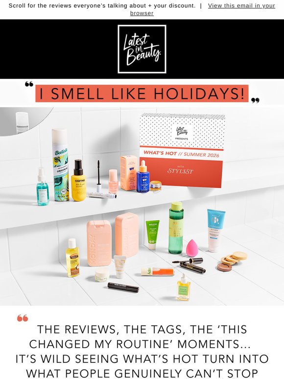 I Smell Like Holidays ☀️
