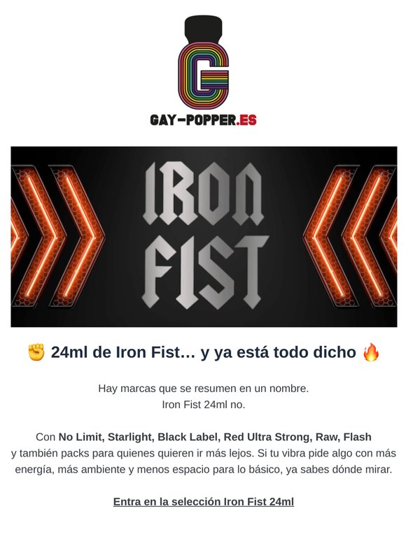 ✊ 24ml de Iron Fist… y ya está todo dicho