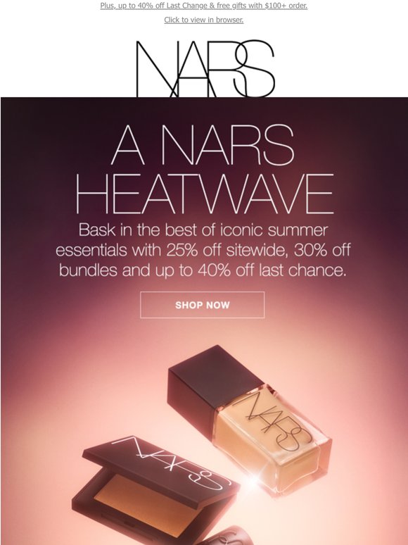 Feel the heat. 25% off sitewide.