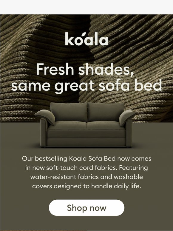 NEW shades in your favourite sofa bed ✨