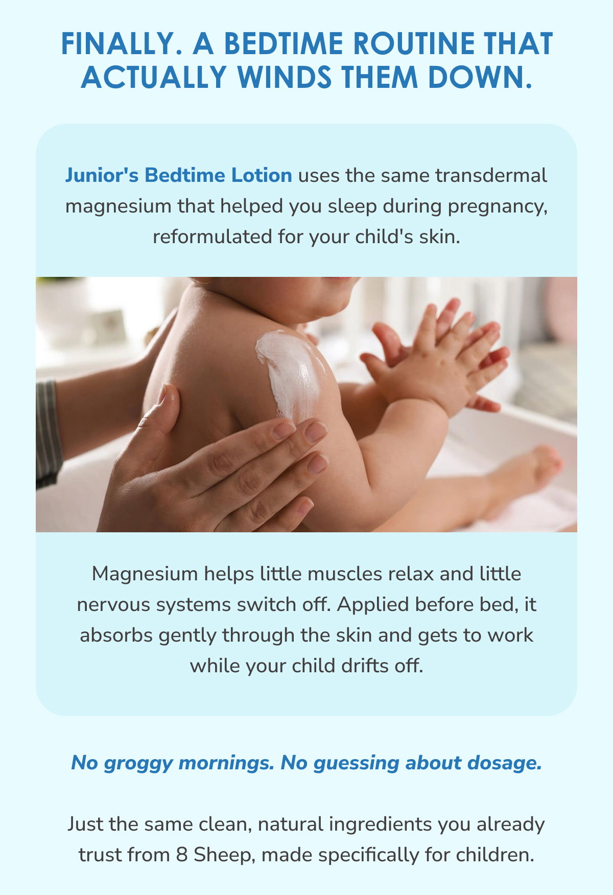Finally. A bedtime routine that actually winds them down.