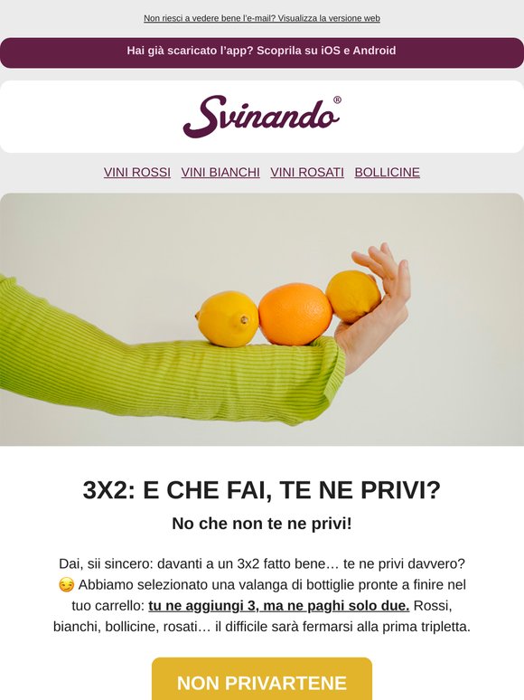 3x2: ne aggiungi tre, ne paghi due