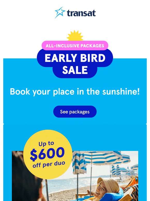 The Early bird sale is back ⏰