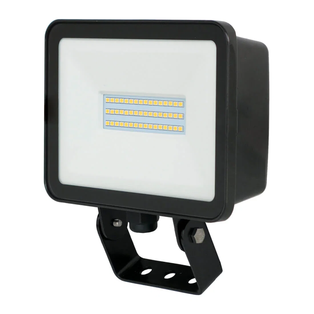 Image of savr® LED Flood Light w/ Yoke Mount | E-FFD-B Series | 4900 Lumens | 32W | 4000K | Dark Bronze